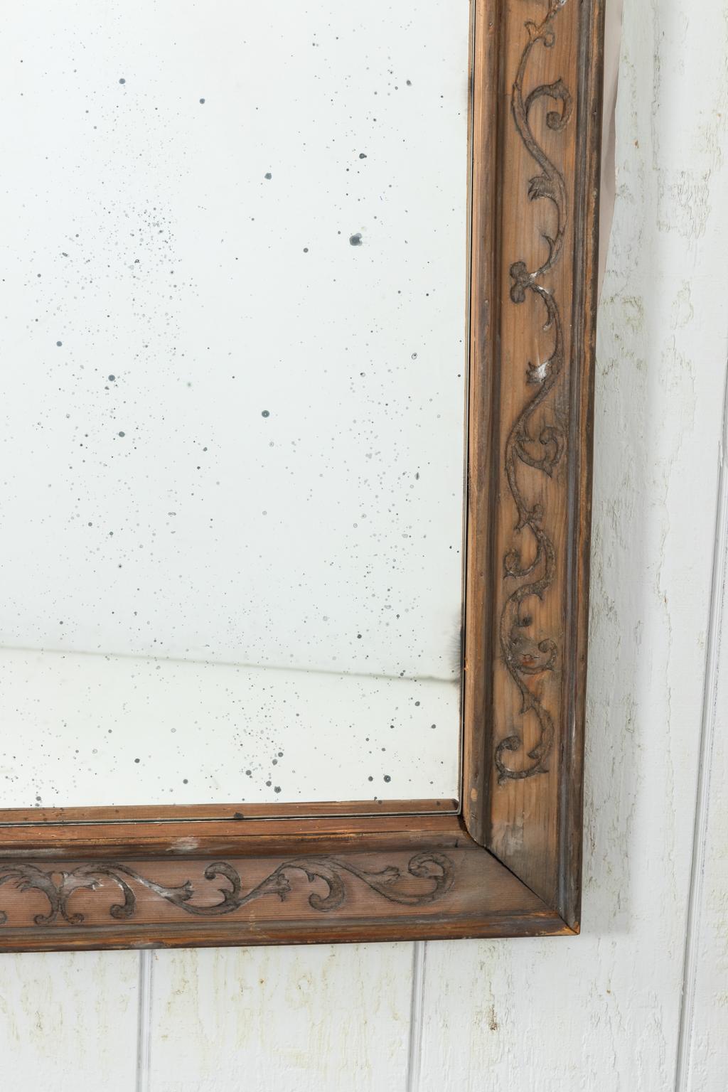 Pair of 19th Century Window Frame Mirrors In Good Condition For Sale In Stamford, CT