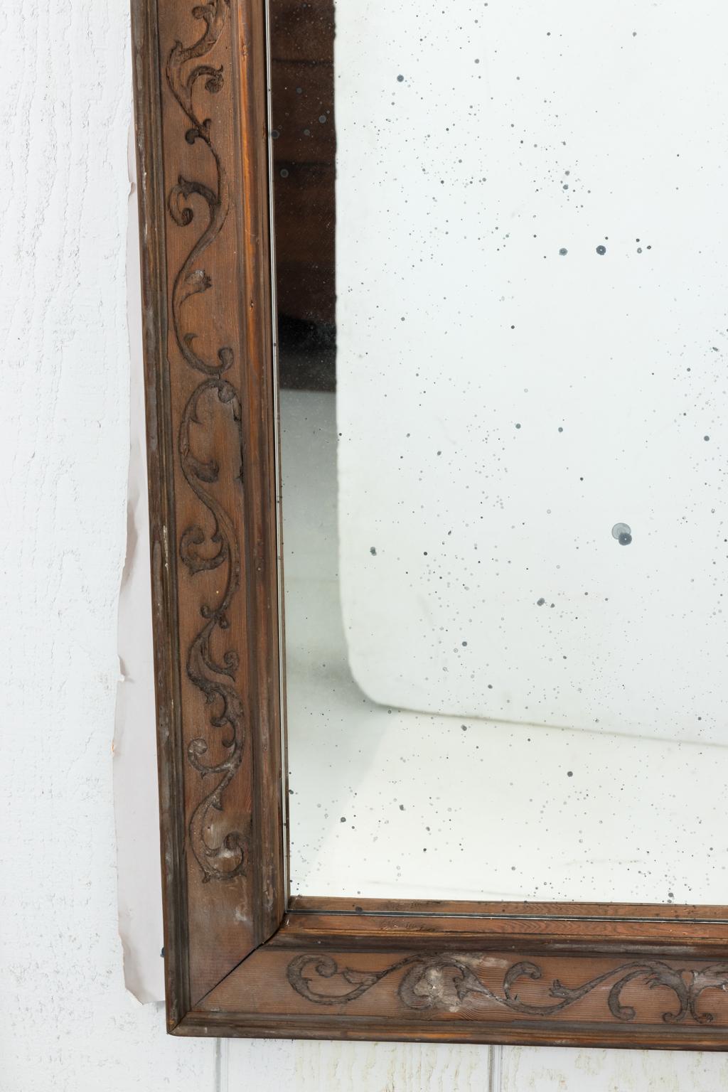 Pair of 19th Century Window Frame Mirrors For Sale 1