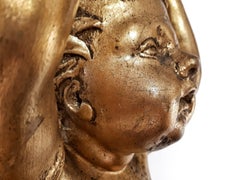 Pair of 19th Century Gilded Wood French Angels Sculptures LAST PRICE
