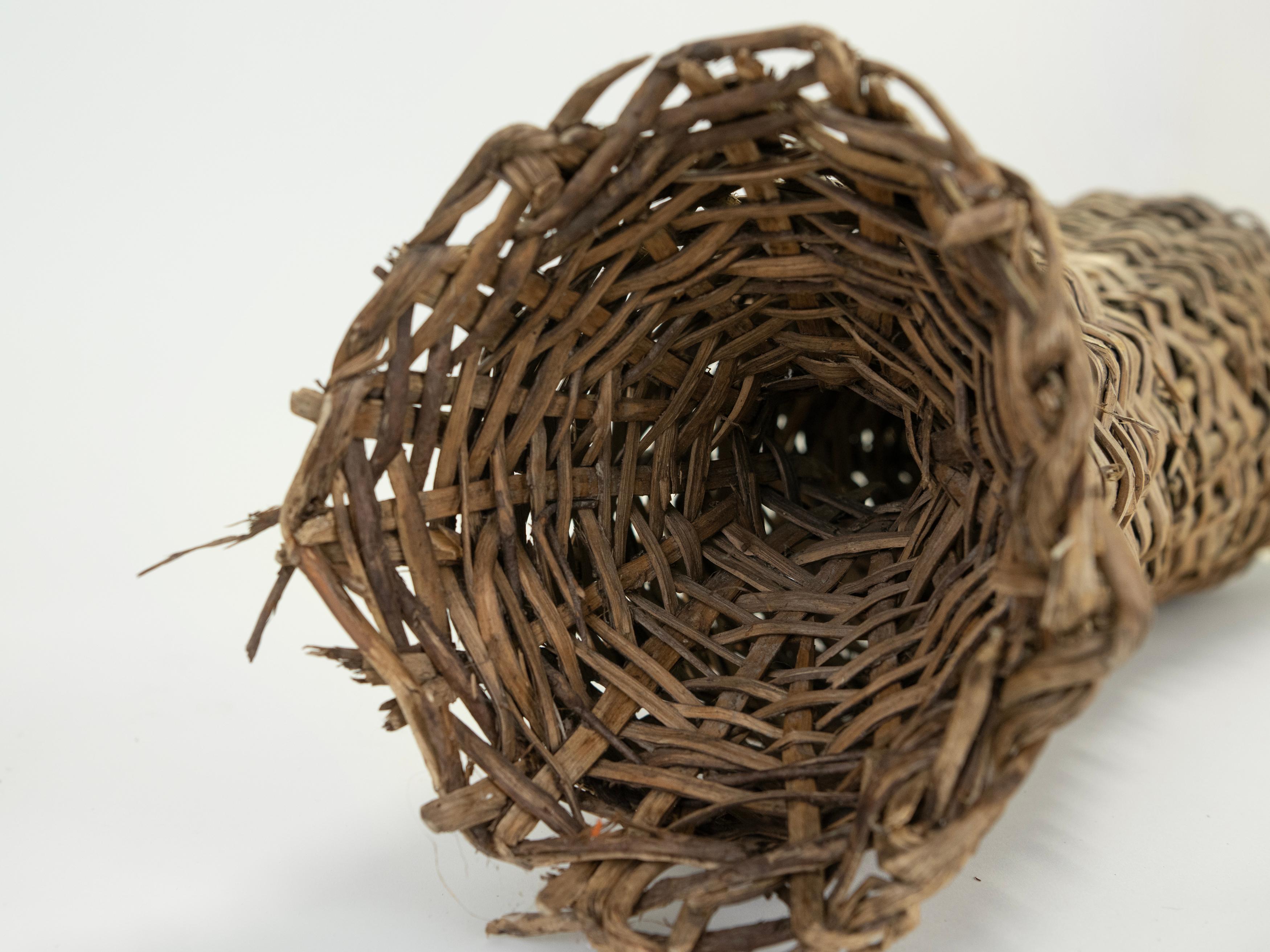 Paire de pièges à poissons en bois tressé du 19ème siècle provenant de France en vente 2