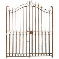 Pair of 19th Century Wrought Iron Driveway Gates