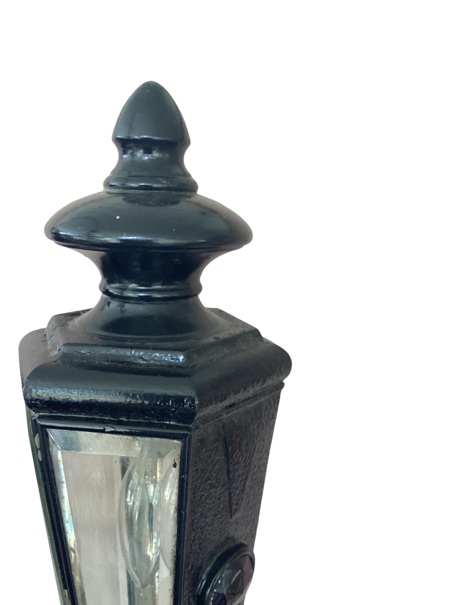 English Pair of 19th Coach Lanterns For Sale