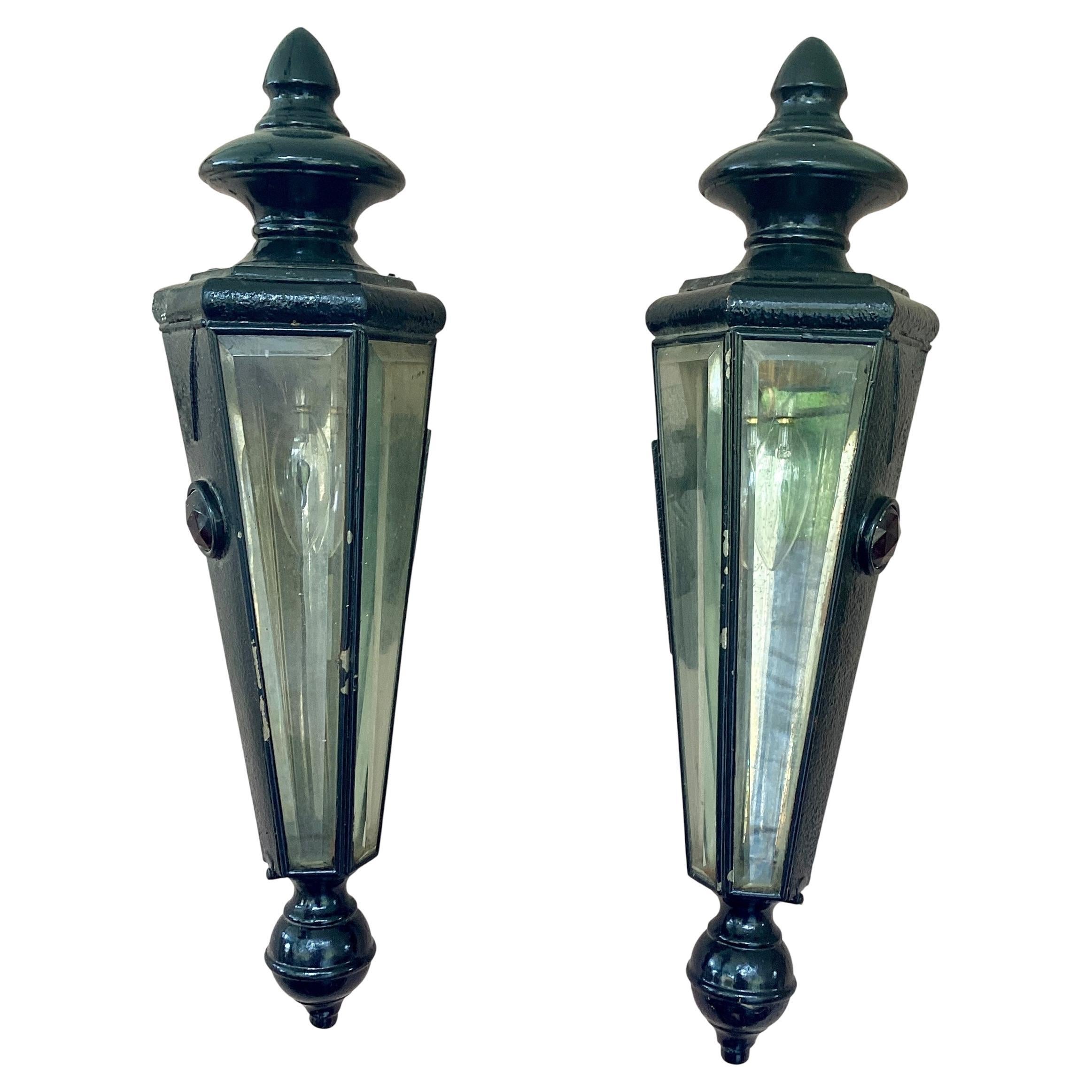 Pair of 19th Coach Lanterns For Sale