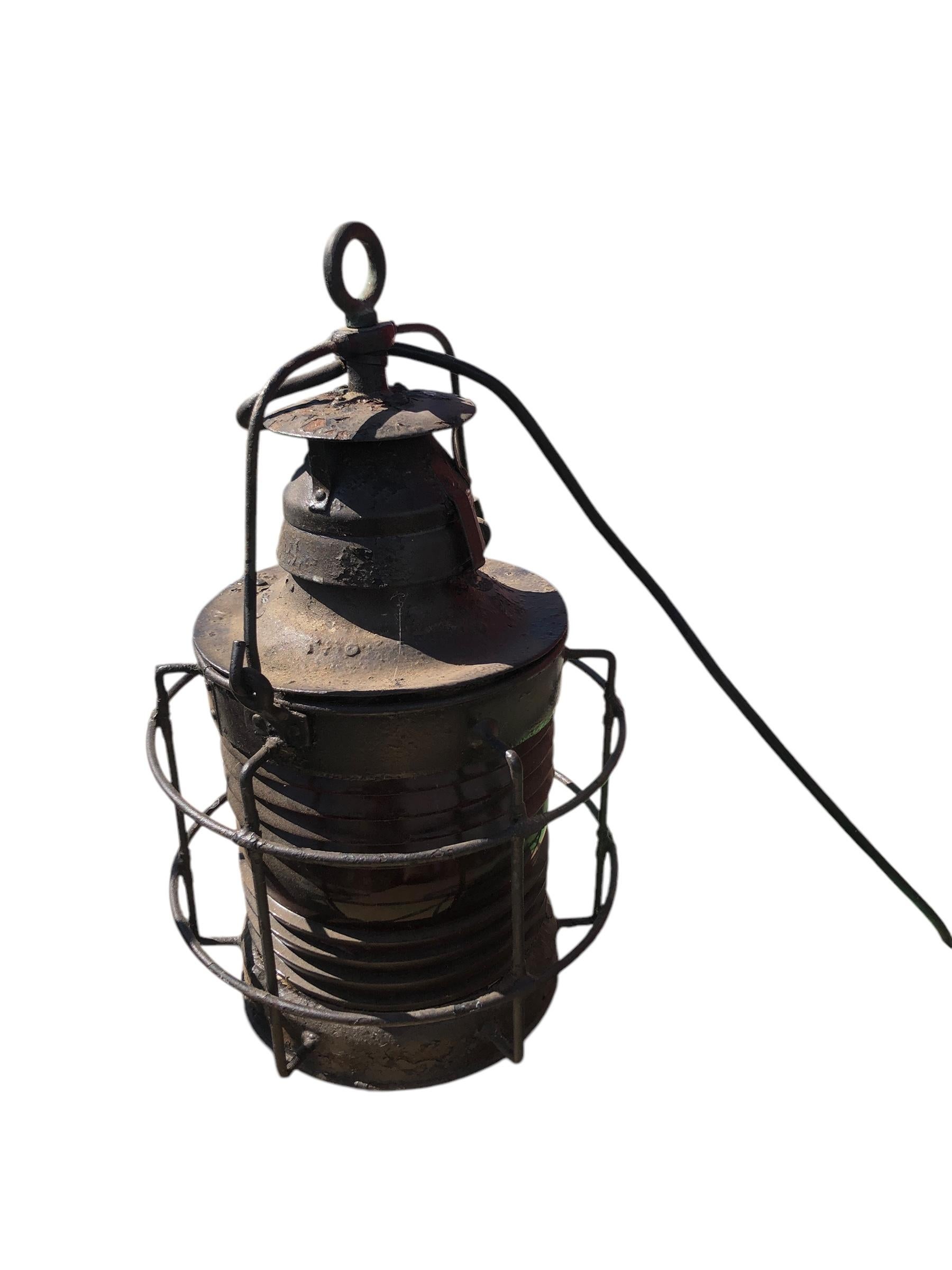 Pair of 19th Nautical Ships Lantern For Sale 6