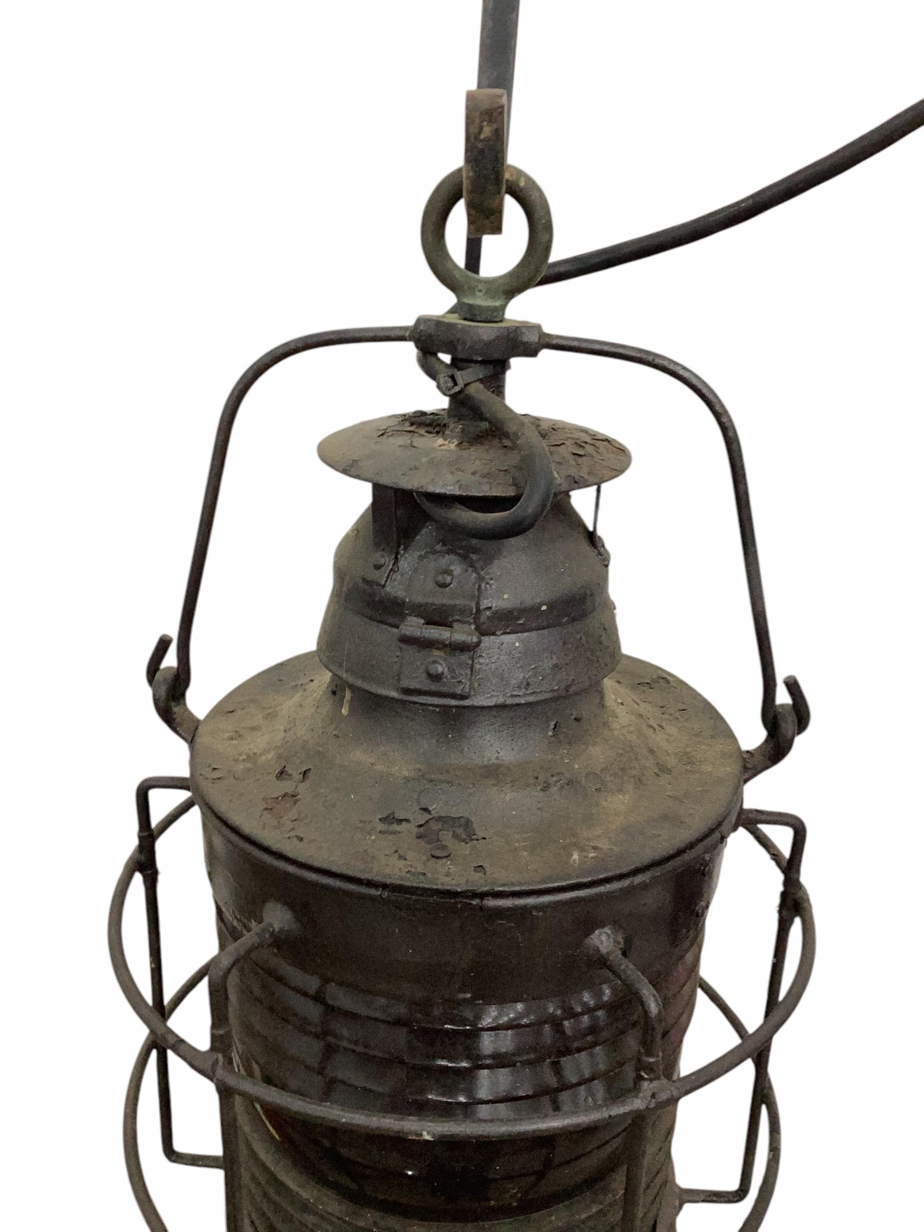 Pair of 19th Nautical Ships Lantern In Good Condition For Sale In Chapel Hill, NC