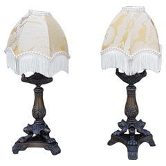 Pair of 19thC French Bronze Candlesticks