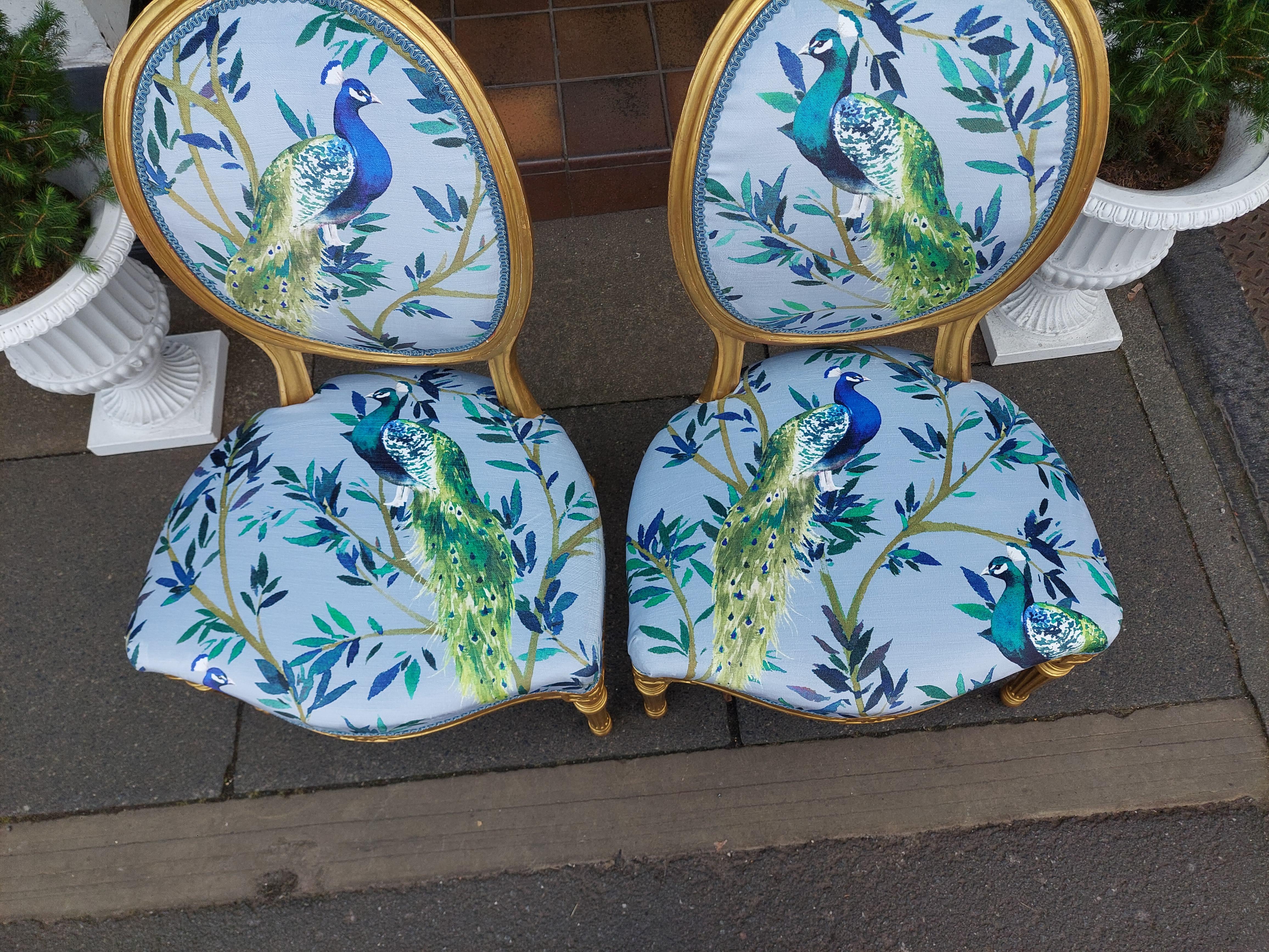 Paar Fautiel-Stühle aus Giltwood aus dem 19. (Englisch) im Angebot