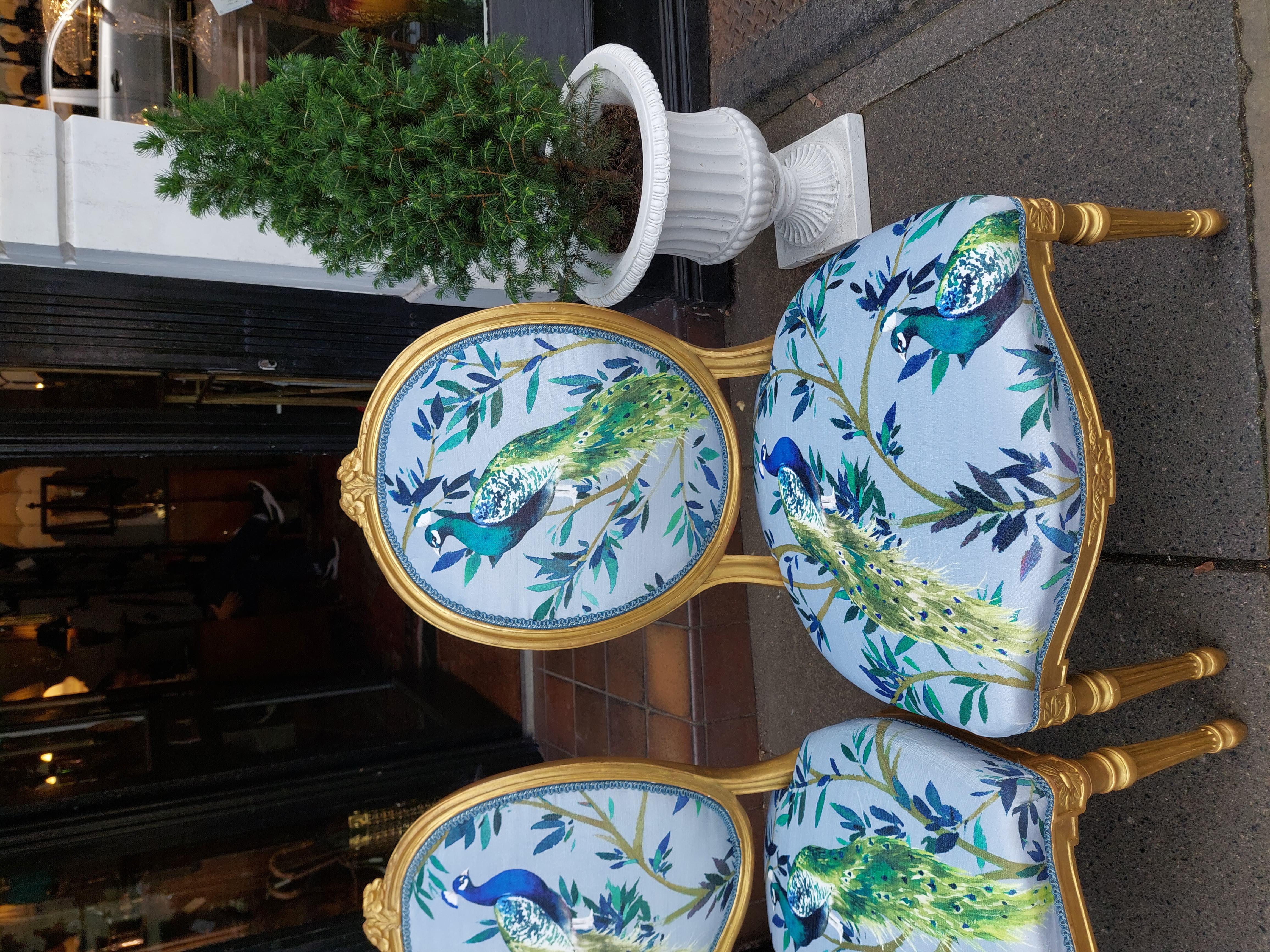 Paar Fautiel-Stühle aus Giltwood aus dem 19. im Zustand „Gut“ im Angebot in Altrincham, GB