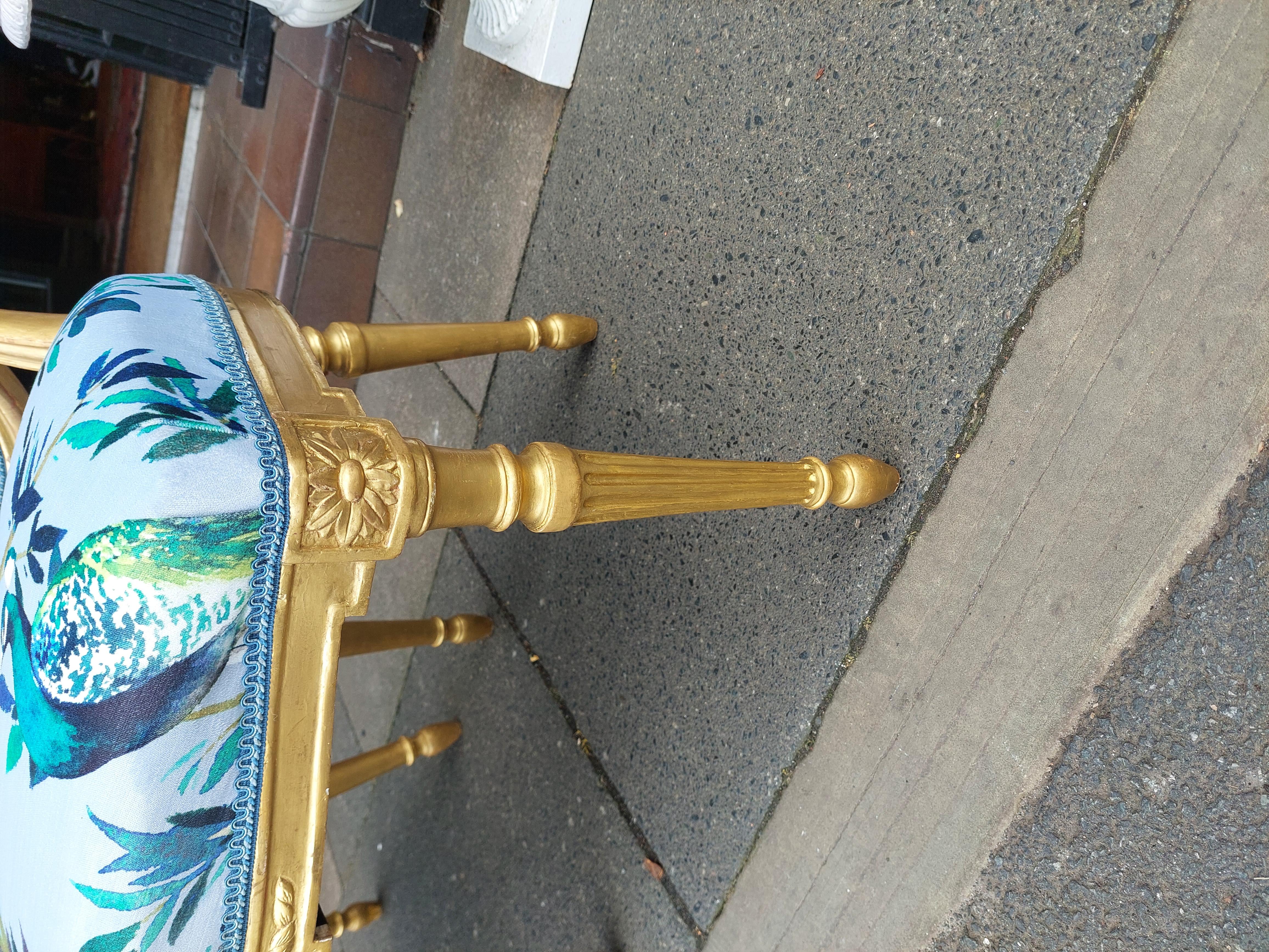 Paar Fautiel-Stühle aus Giltwood aus dem 19. (19. Jahrhundert) im Angebot