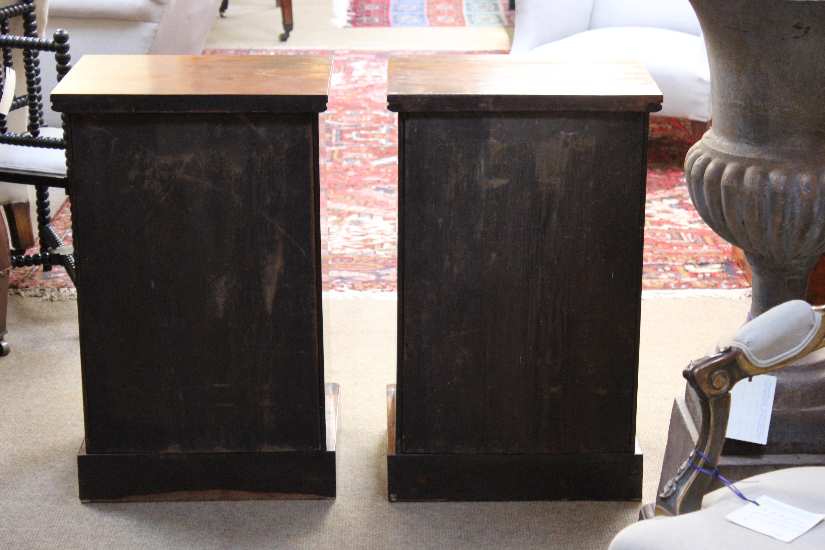 5938
Pair of 19thc Mahogany Pedestal Bedside Cupboards
With flame mahogany on arch doors on plinth base

Items can be delivered by independent carrier but please note NOT all items are at 31 Cheap Street.  Please call before visiting the showroom
