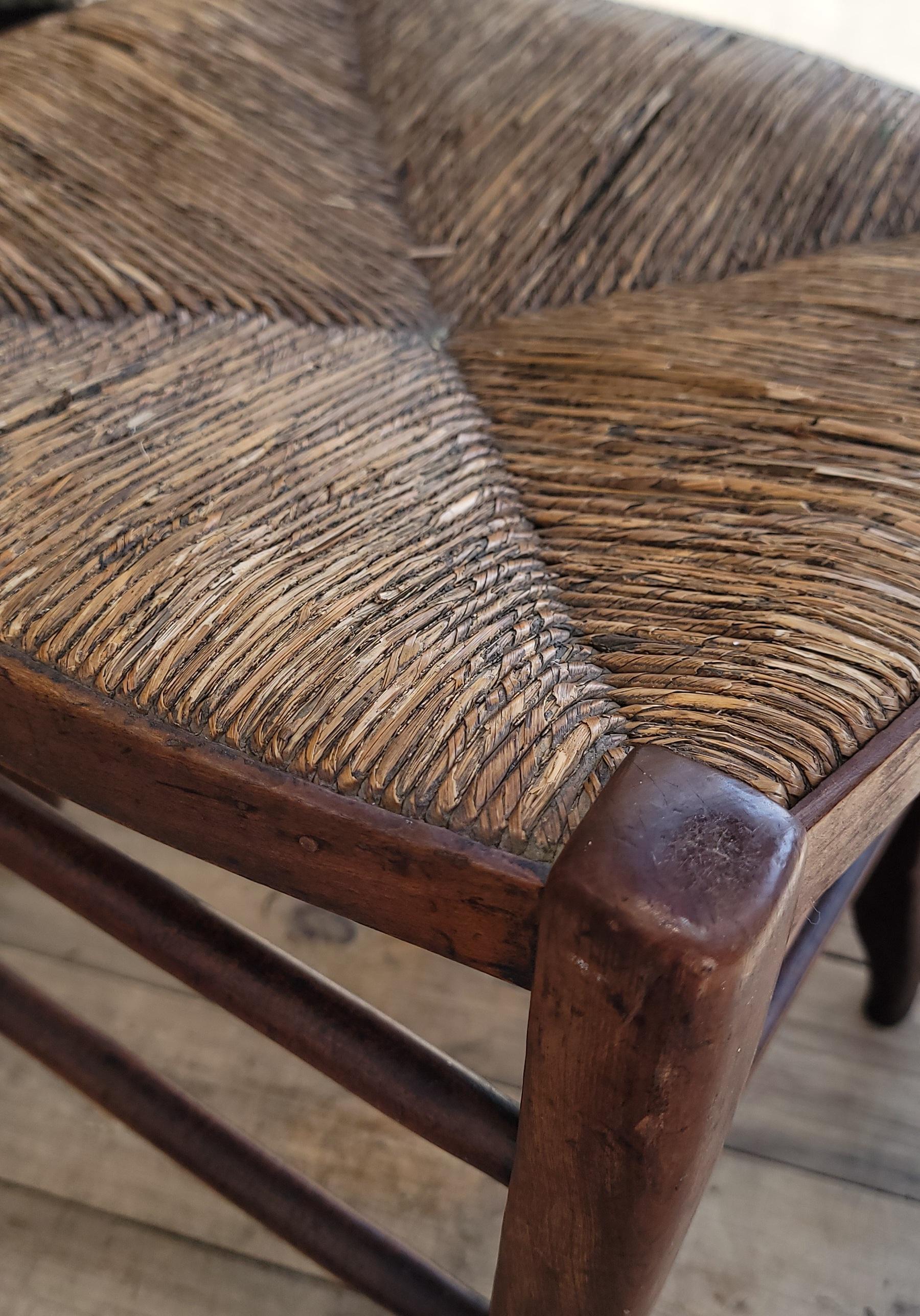 Fait main Paire de tabourets en bois du 19ème siècle en vente