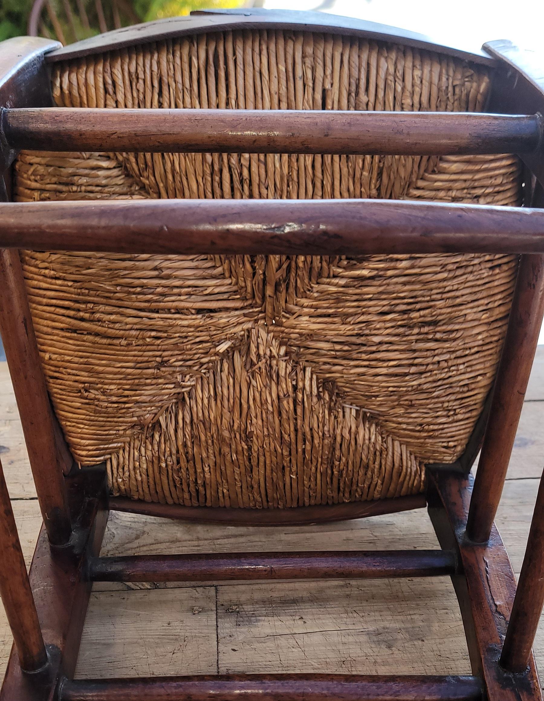 Paire de tabourets en bois du 19ème siècle Bon état - En vente à Los Angeles, CA