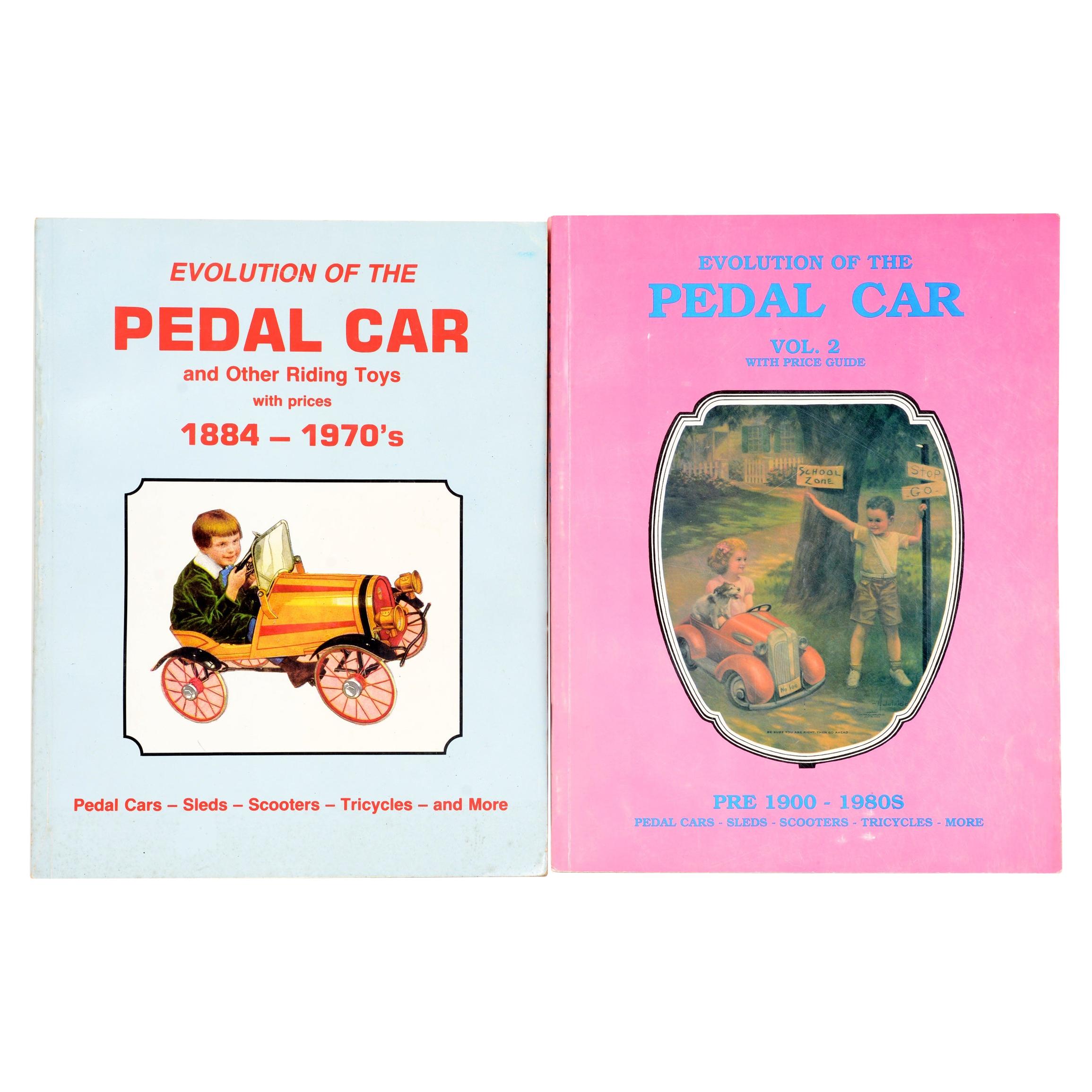 Pair of 1st Ed Books, "Evolution of the Pedal Car, " Vols. I & II, by Neil Wood