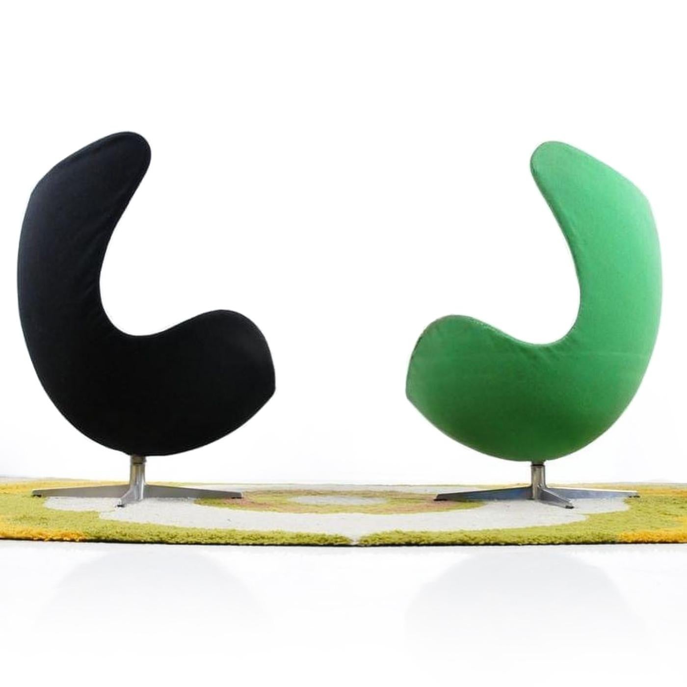 Pair of 1st Edition Arne Jacobsen Egg Chairs, circa 1959, Fritz Hansen 7