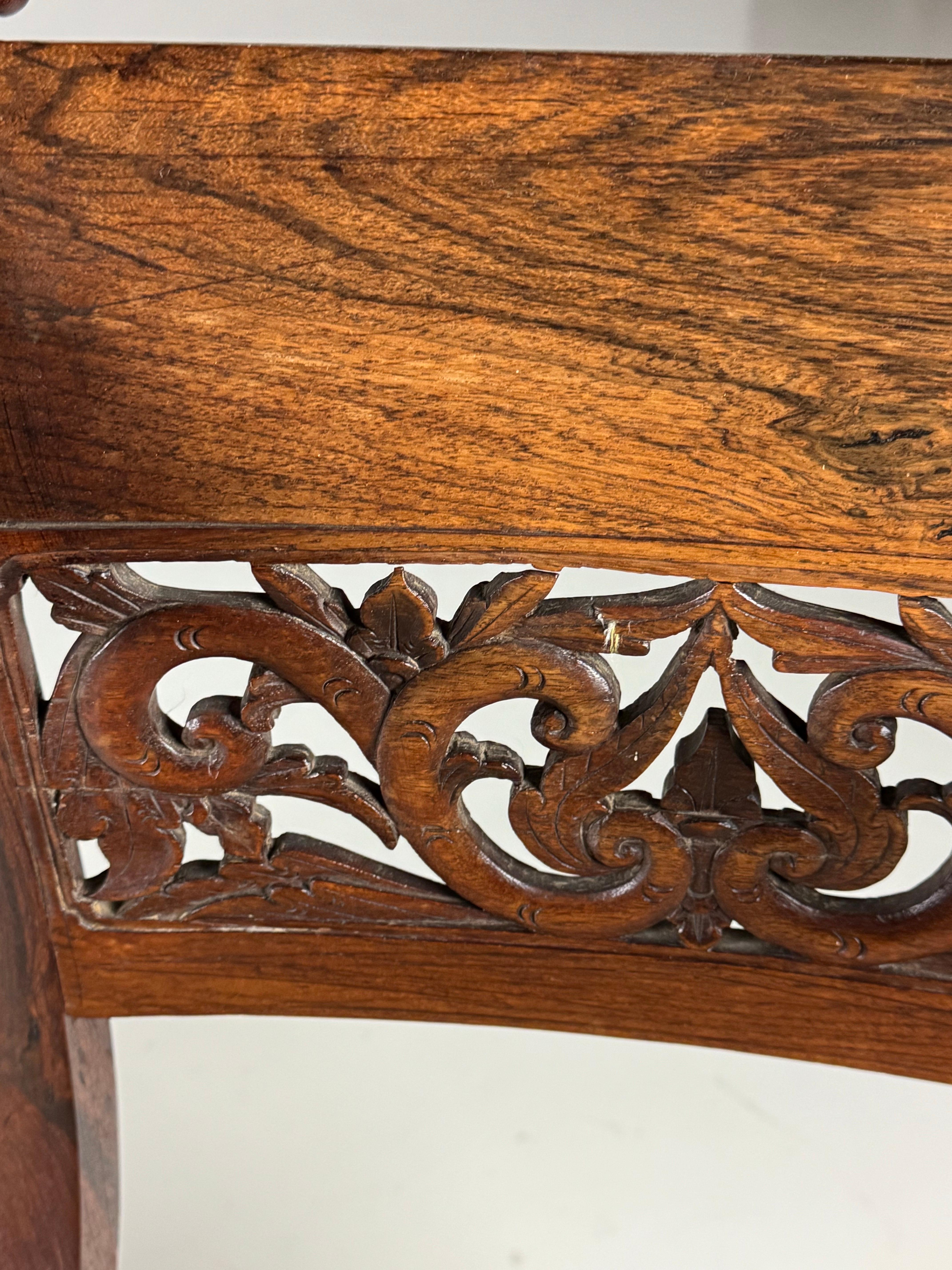 Pair of 2 19th Century Colonial Armchairs For Sale 11