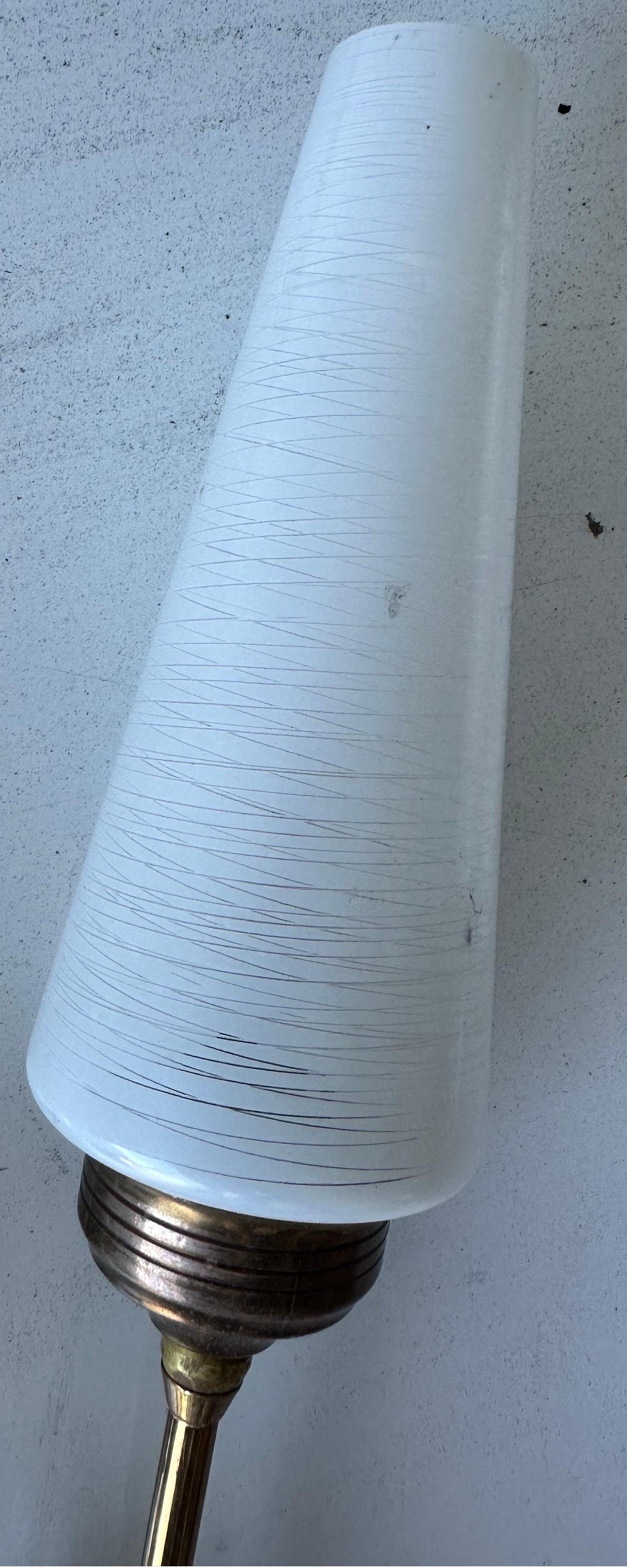 Coppia di lampade francesi a 2 bracci Maison Lunel in vendita 1