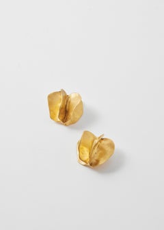 Pair of 2 Astrid Earrings in Gold Vermeil by Aur Studio