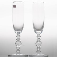 Pair of 2 Baccarat Crystal Glasses, Marcel Wanders, France