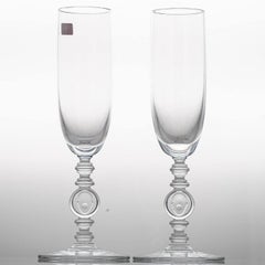 Pair of 2 Baccarat Crystal Glasses, Marcel Wanders, France