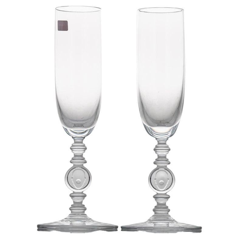 Pair of 2 Baccarat Crystal Glasses, Marcel Wanders, France