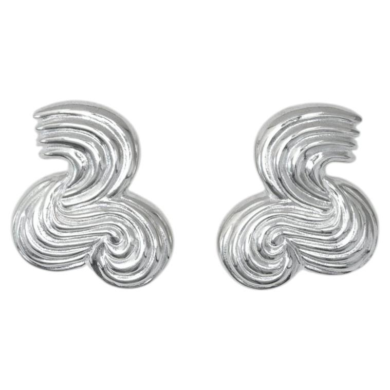 Pair of 2 Betzy Silver Earrings by Aur Studio