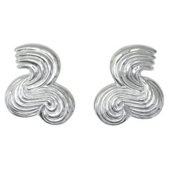 Pair of 2 Betzy Silver Earrings by Aur Studio