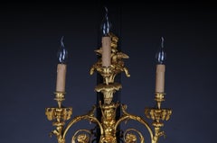 Pair of (2) bronze magnificent sconces, gilded in Louis XV