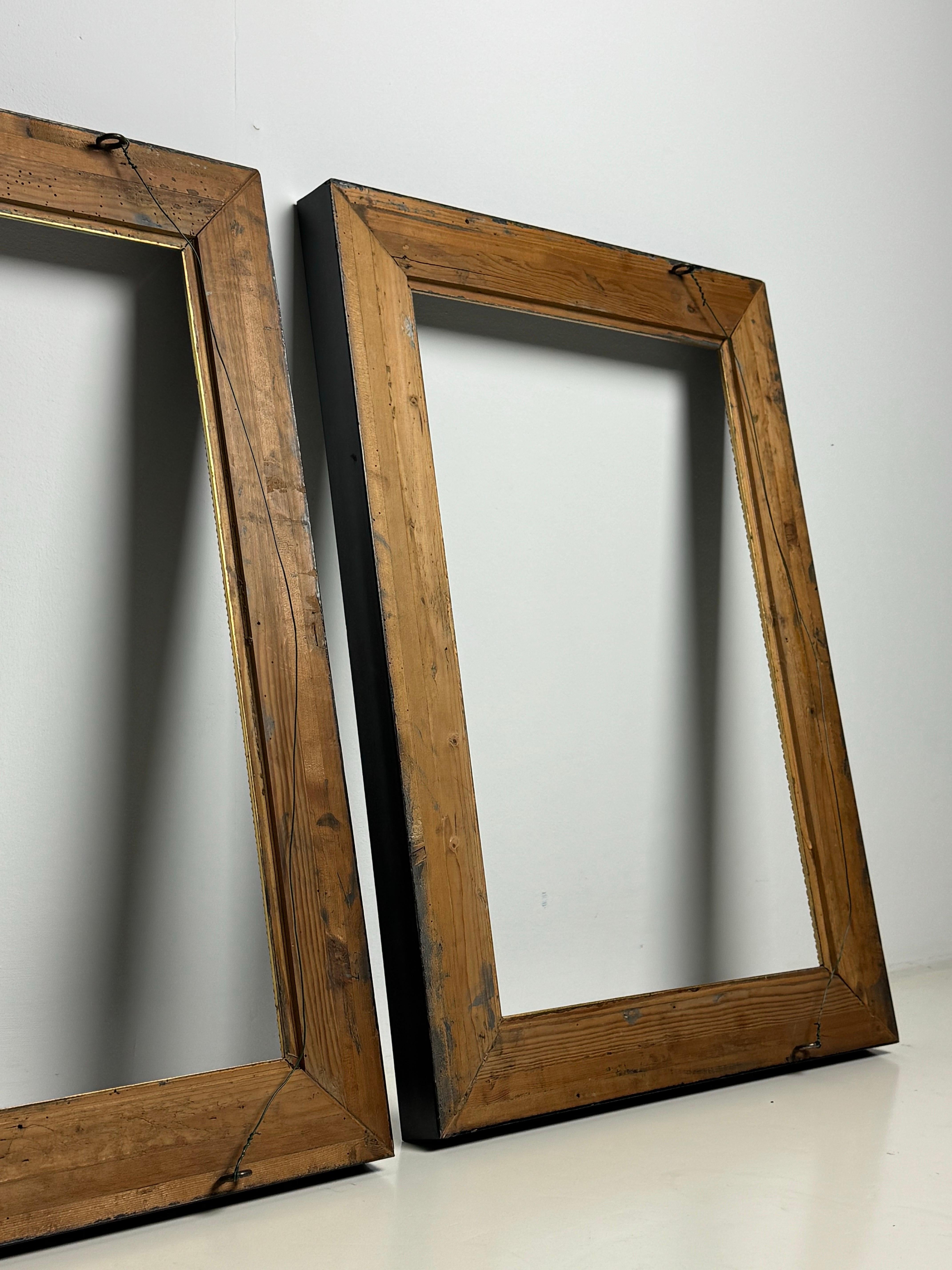 Late 19th Century Pair of 2 Dutch frames ca. 1900 For Sale