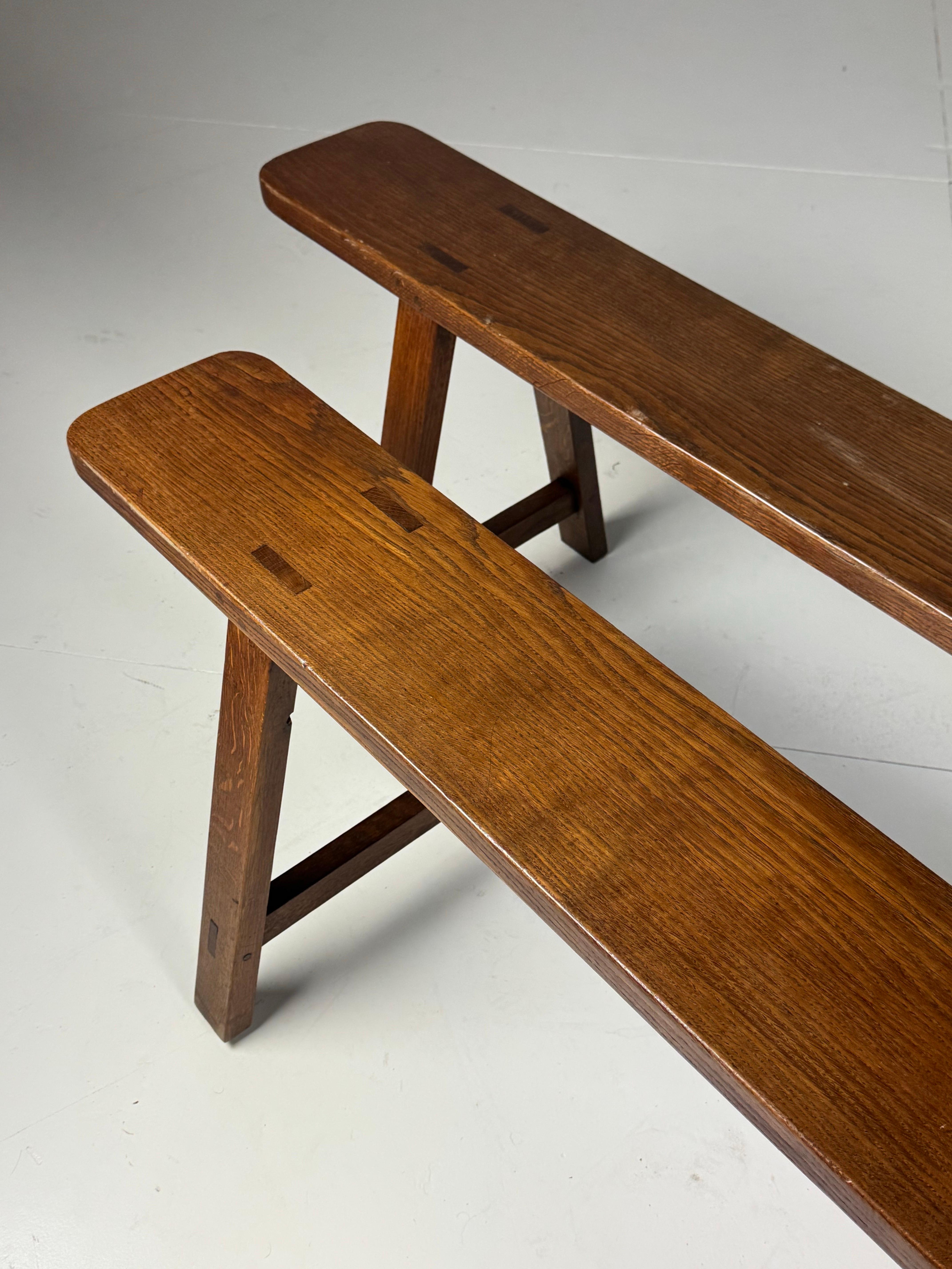 Paire de 2 bancs français 1900 en vente 1
