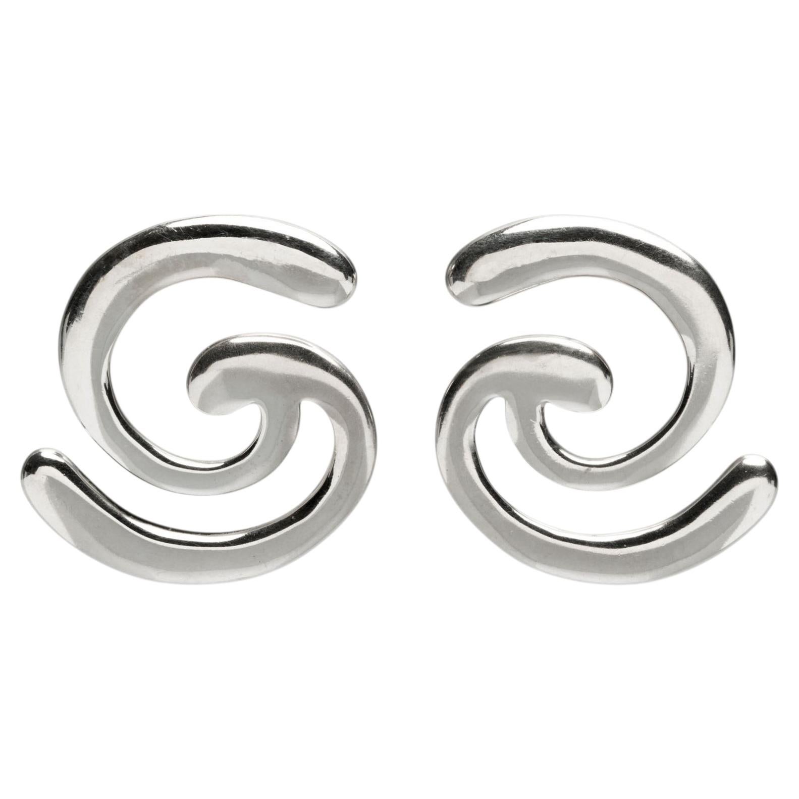 Pair of 2 Hera Silver Earrings by Aur Studio