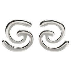 Pair of 2 Hera Silver Earrings by Aur Studio