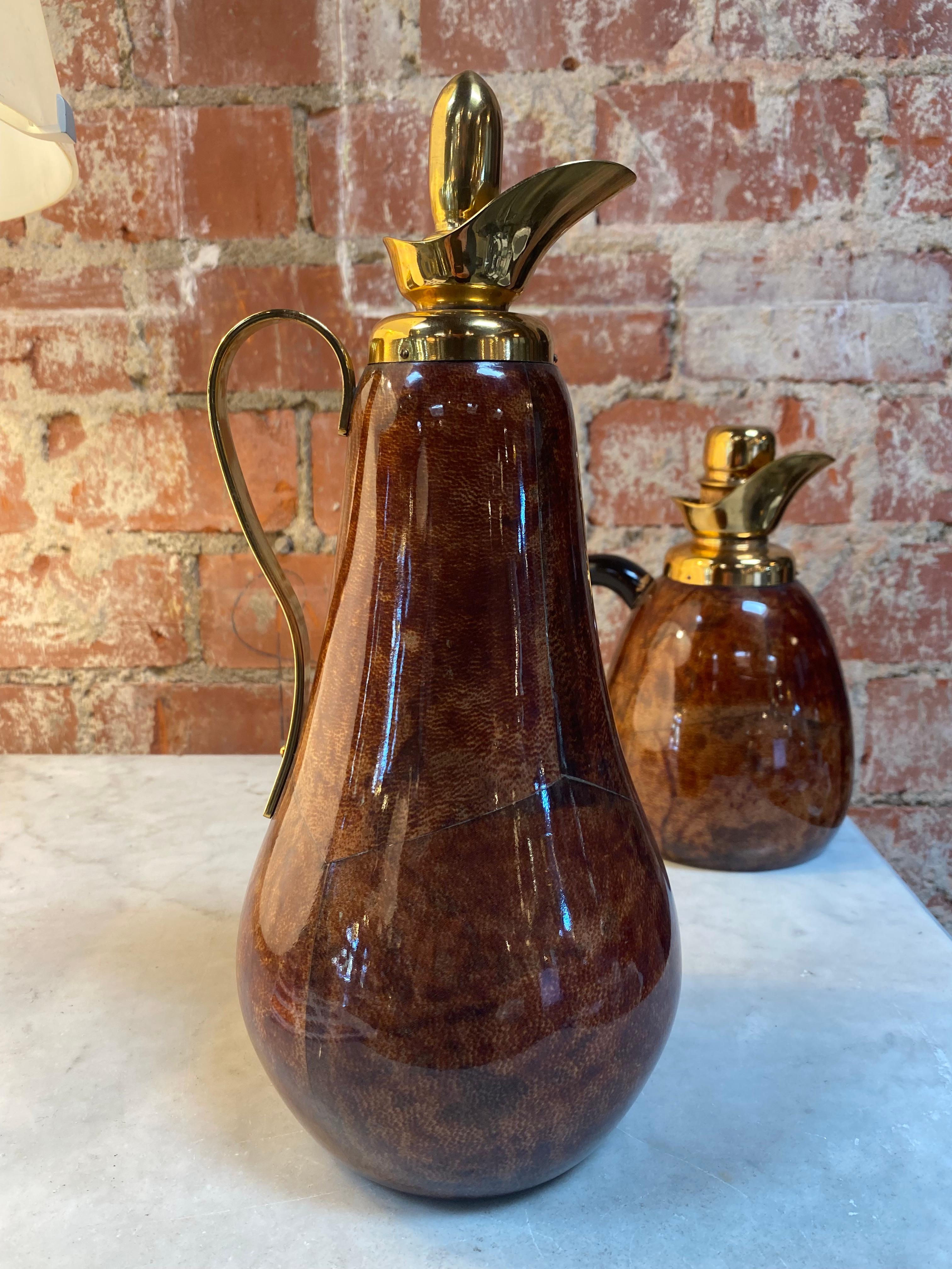 Pair of 2 Italian Decorative Jars, 1980s In Good Condition In Los Angeles, CA