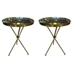 Pair of 2 Italian Vintage Side Tables, 1980s