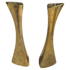 Pair of 2 K-E Ytterberg, Candlesticks for Bca Eskilstuna, Sweden, 1950s