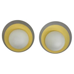 Pair of 2 kaiser leuchten wall lamps sconce , 1950s
