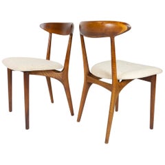 Pair of 2 Kurt Ostervig Dining Chairs for Brande Mobelfabrik, Denmark, 1960s