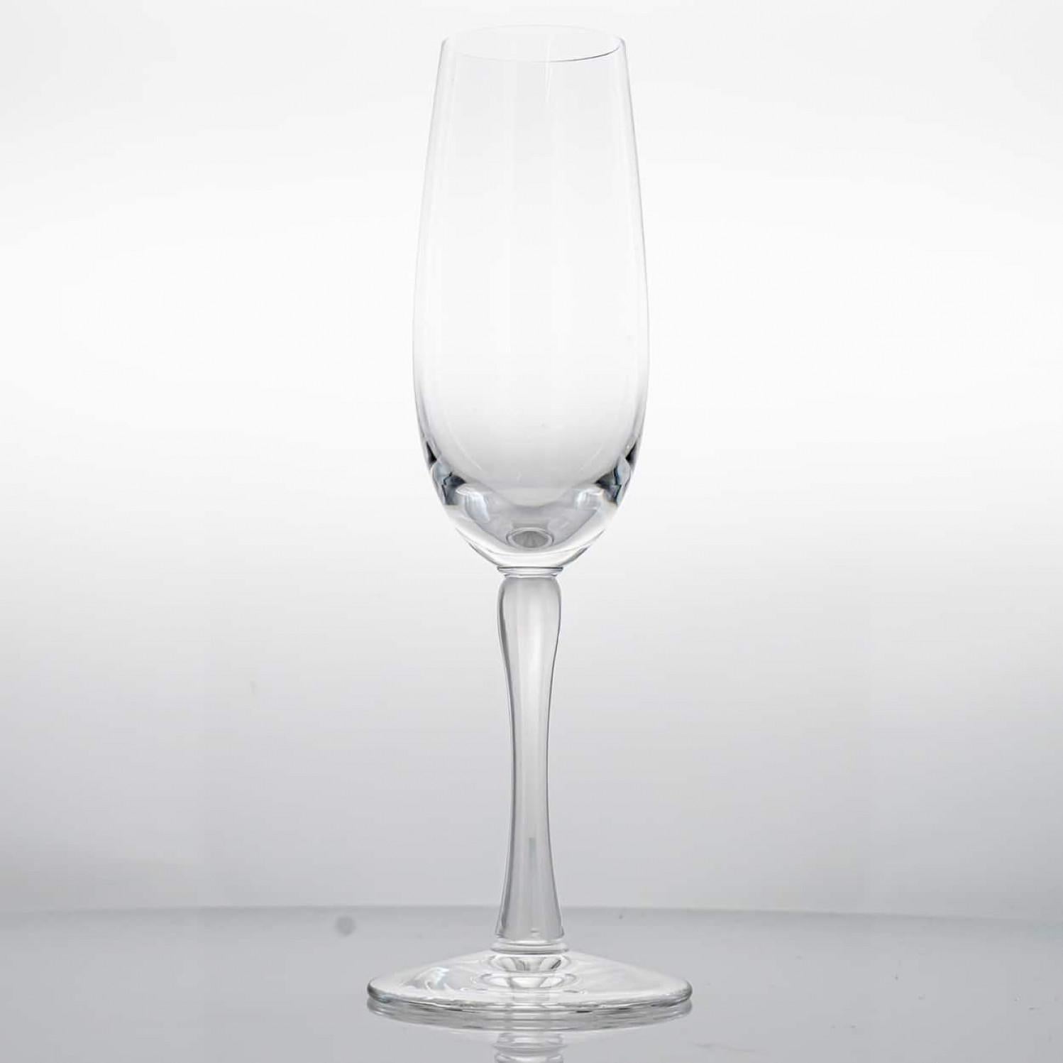 Paar von 2 Lalique Kristall Champagnergläser, Frankreich im Zustand „Gut“ im Angebot in Rijssen, NL