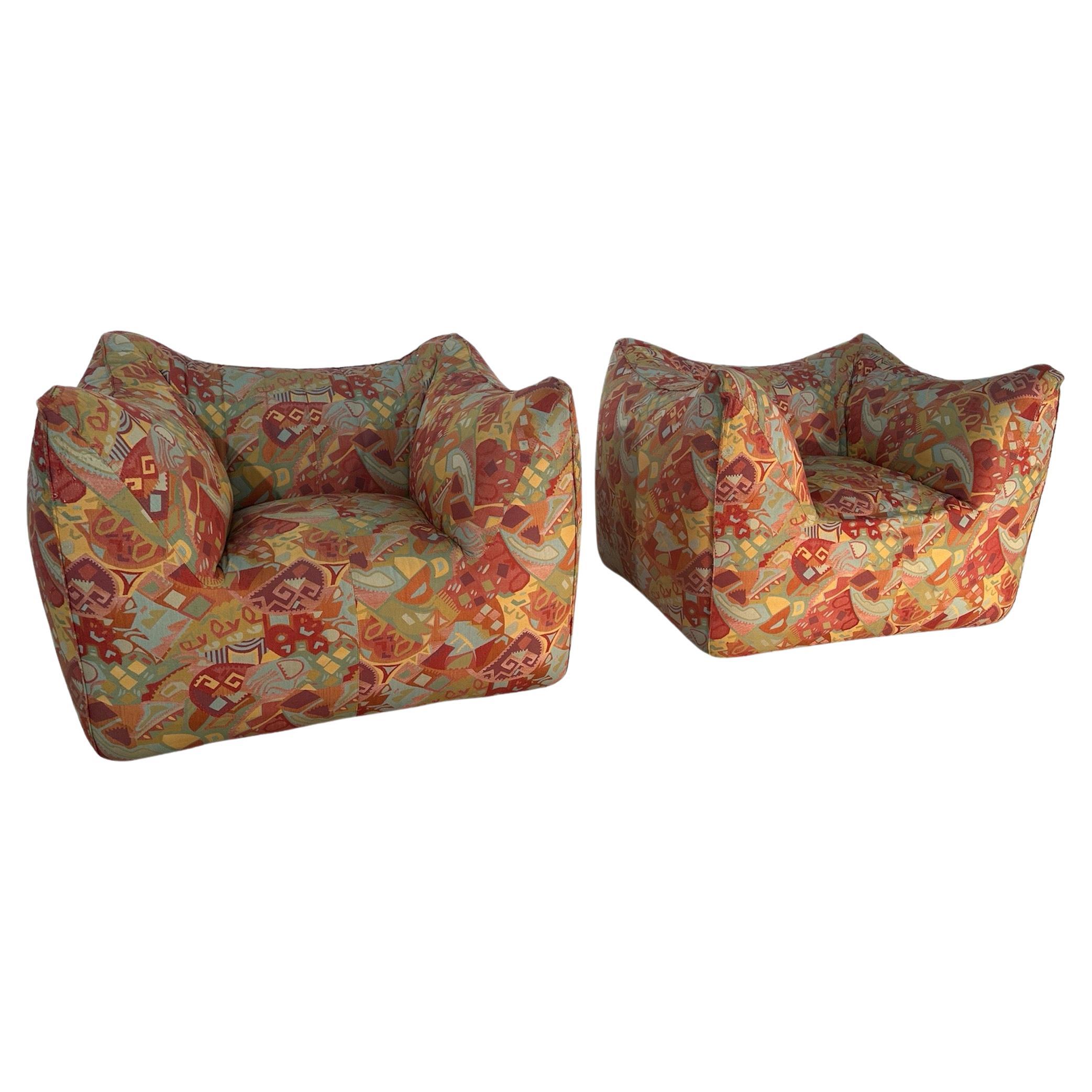 Pair of 2 "Le Bambole" Armchair Designed by Mario Bellini for C&B, 1972 For Sale