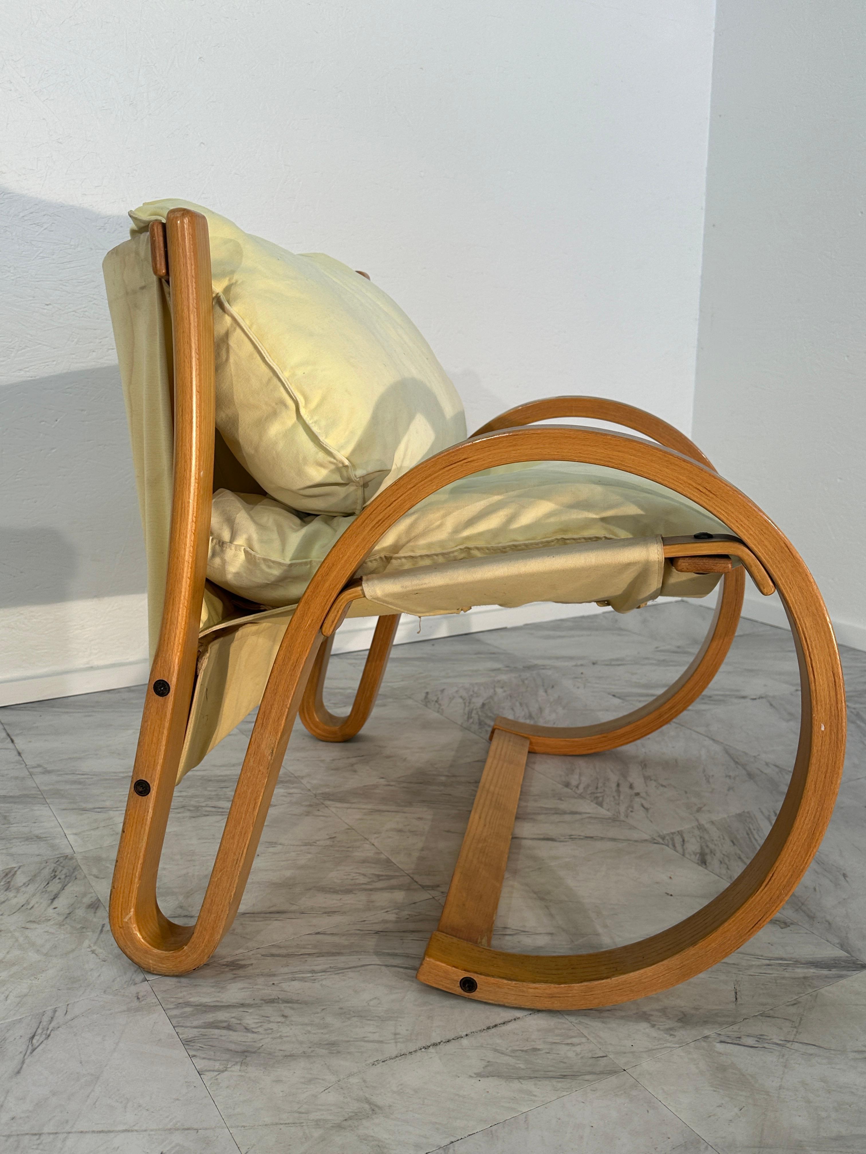 Paire de 2 chaises longues Alvar Alto italiennes du milieu du siècle 1980 Bon état - En vente à Los Angeles, CA