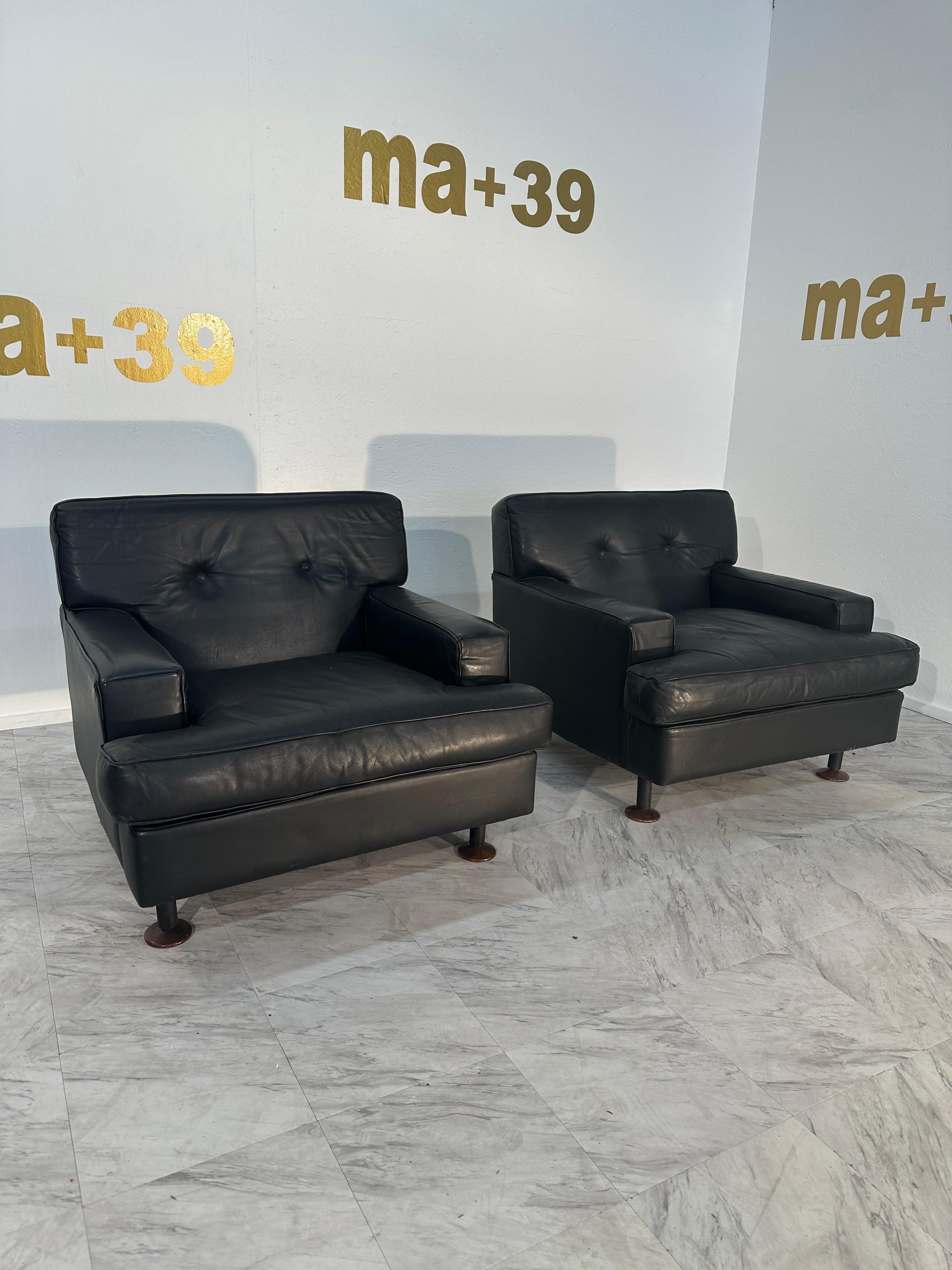 Paire de 2 chaises longues italiennes du milieu du siècle par Zanuso X Artflex 1960s en vente 4