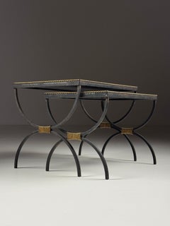 Pair of 2 Mid century nesting tables