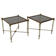 Retro Pair of 2 Midcentury Side Tables, 1980s