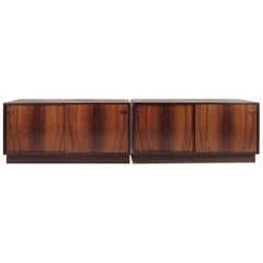 Pair of 2 Rosewood Sideboards, Made in Denmark in the 1960s