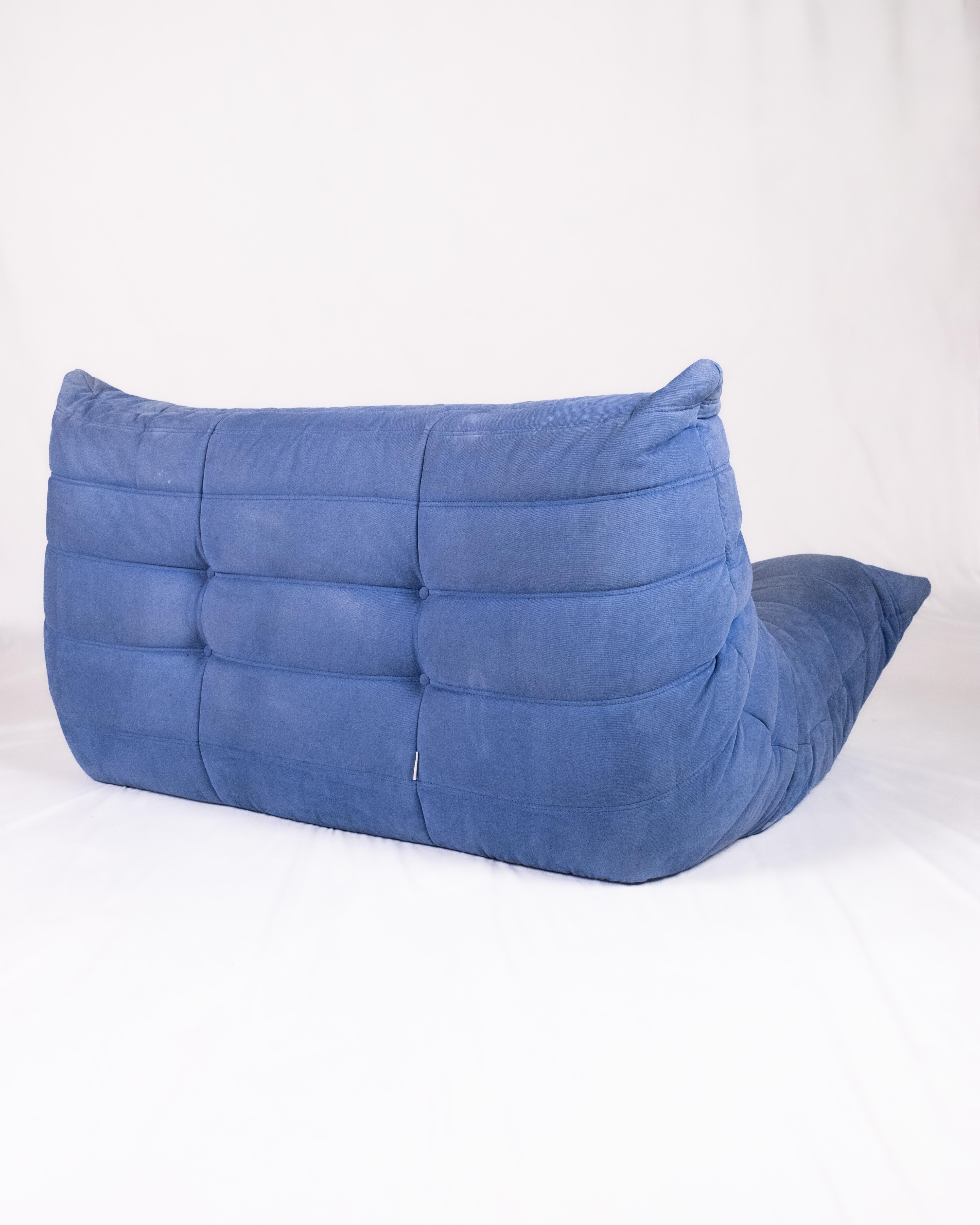 Paar 2-Sitzer Sofa Togo, von Michel Ducaroy für Ligne Roset, Frankreich (Stoff) im Angebot