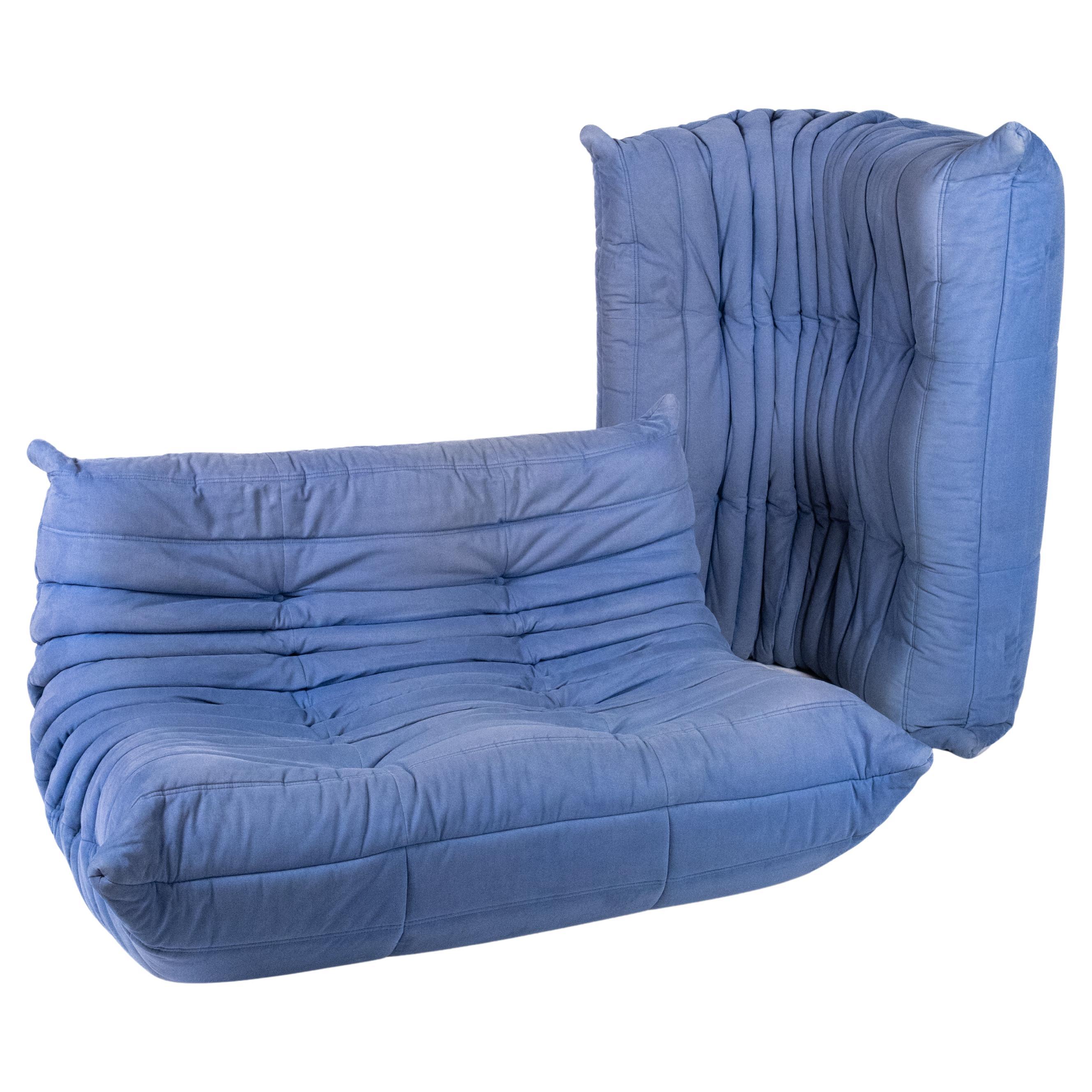 Paar 2-Sitzer Sofa Togo, von Michel Ducaroy für Ligne Roset, Frankreich