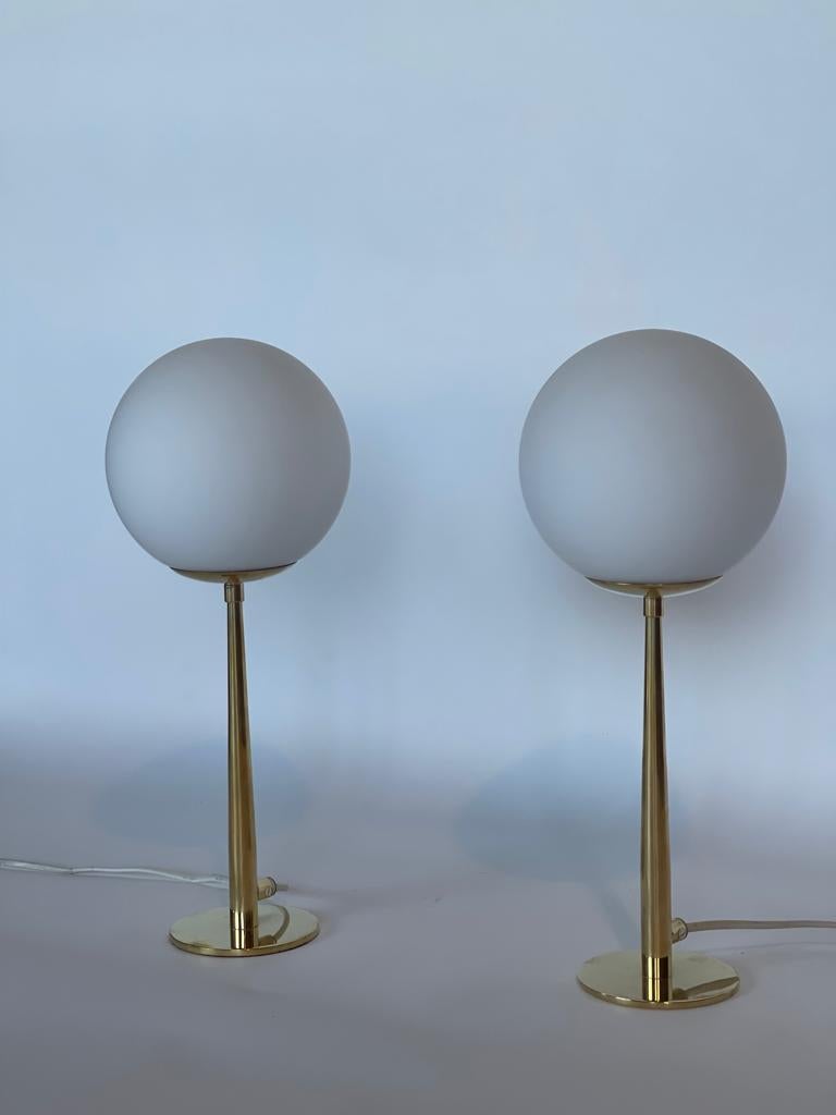 Swedish Pair of 2 Table Lamps by Hans Agne Jakobsson, 1960