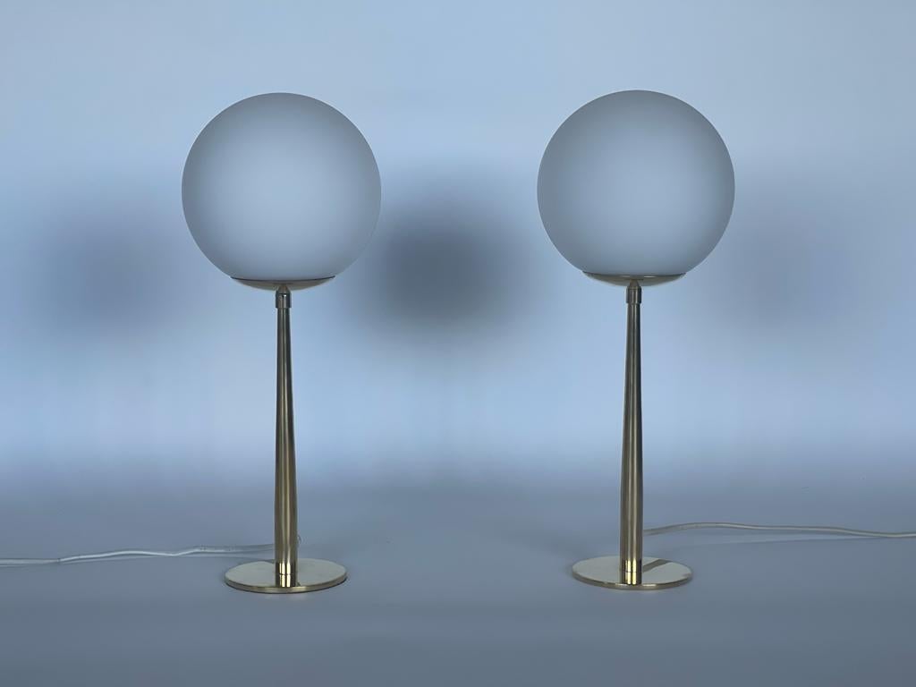 Pair of 2 Table Lamps by Hans Agne Jakobsson, 1960 In Good Condition In Los Angeles, CA