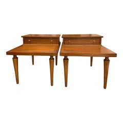 Pair of 2-Tier Mid-Century Modern End or Side Tables