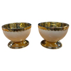 Pair of 2 Unique Christian Dior Decorative Bowls 1980s