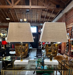 Pair of 2 Unique Italian Table Lamps, 1960s